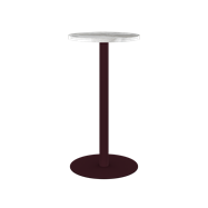 Burgundy Halo Bar Table